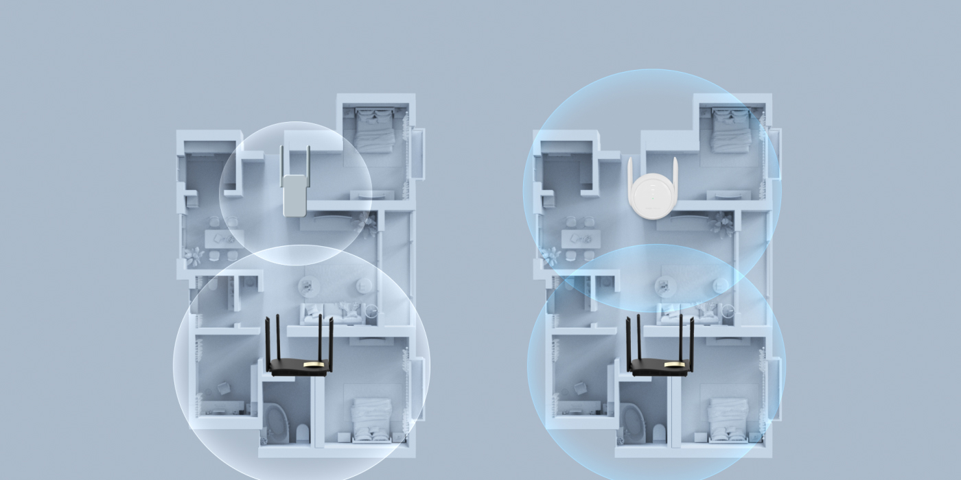 Ruijie Reyee 1200Mbps Dual-Band WLAN-Router – Mit Mesh-Funktion, 6 Antennen, Für Stabiles Internet In Haus & Büro